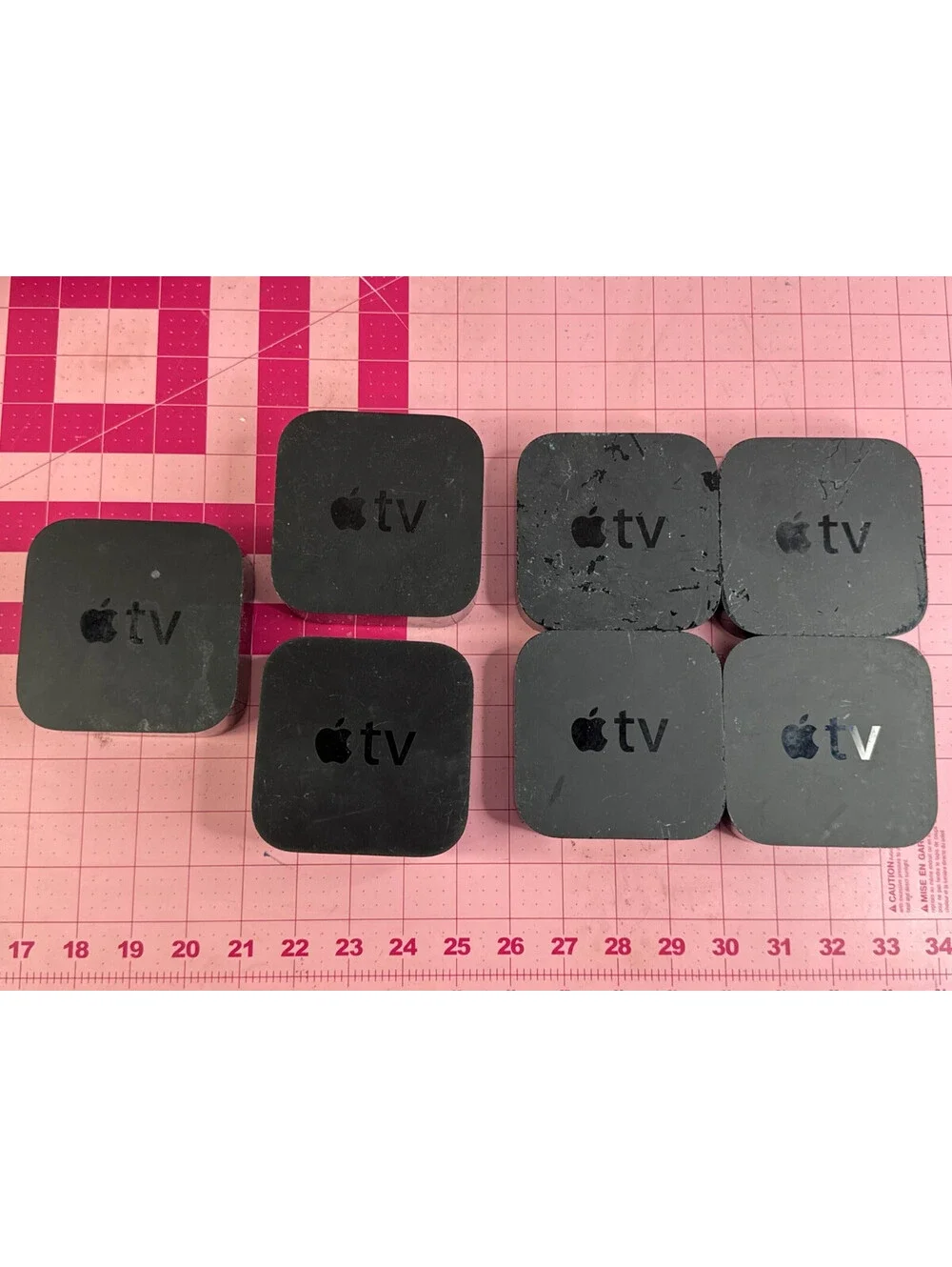 Lot of 7 Apple TV 1 A1625 - 2 A1842 - 4 A1469 Untested